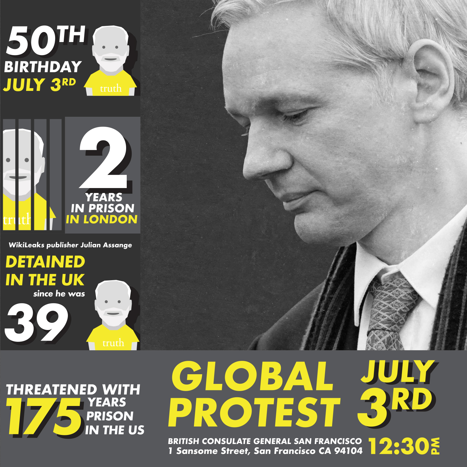 Julian’s 50th Global Day of Protest