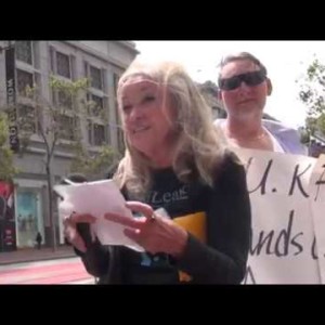 Free Assange &  Manning! Stop The War On Journalists  & Whistleblowers SF Action