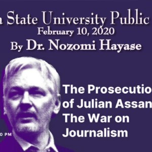 Sonoma State University Public Lecture by Nozomi Hayase on Julian Assange